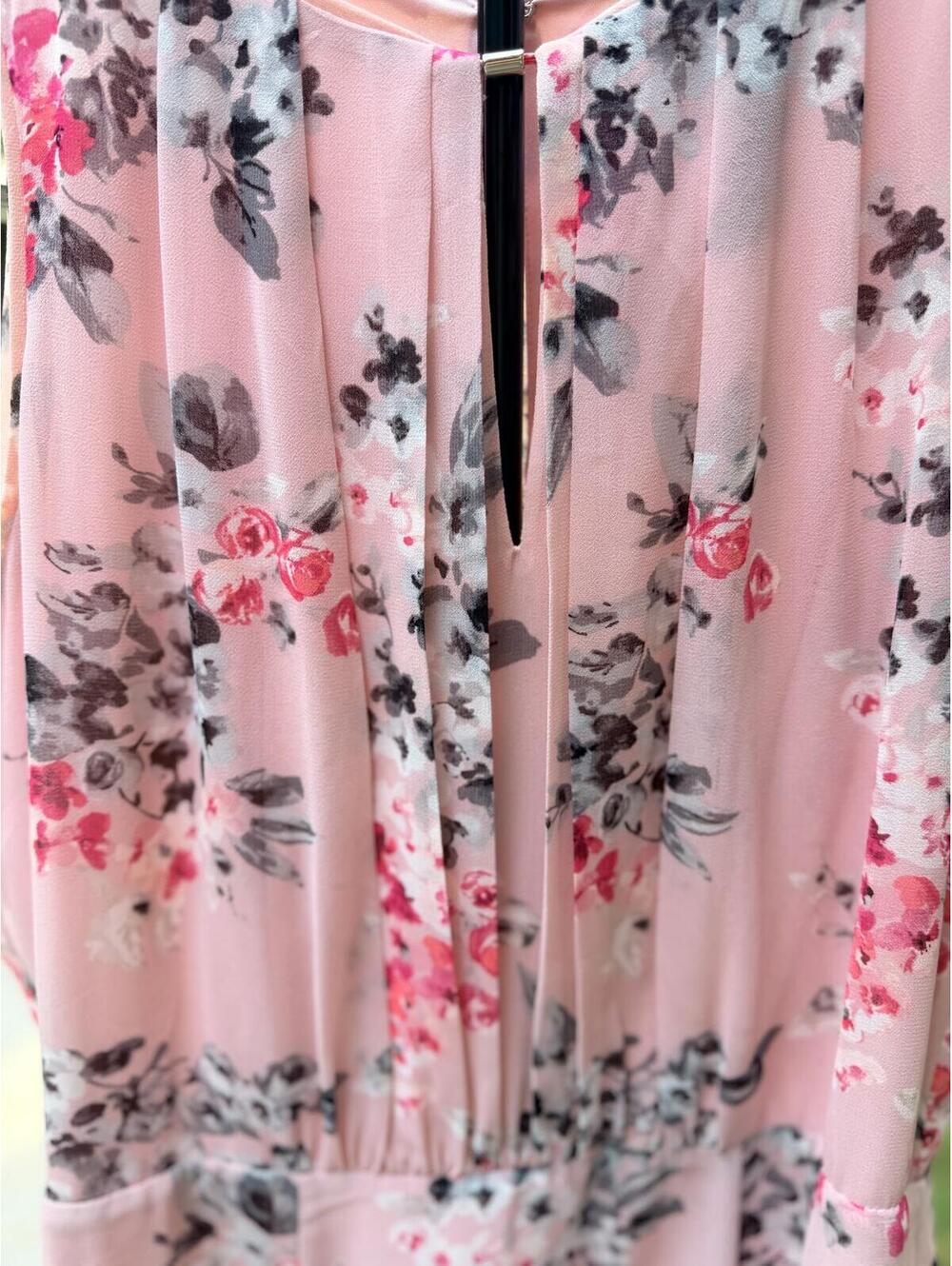 White House Black Market Pink Floral Sleeveless Dress Size 6 - Picture 5 of 9